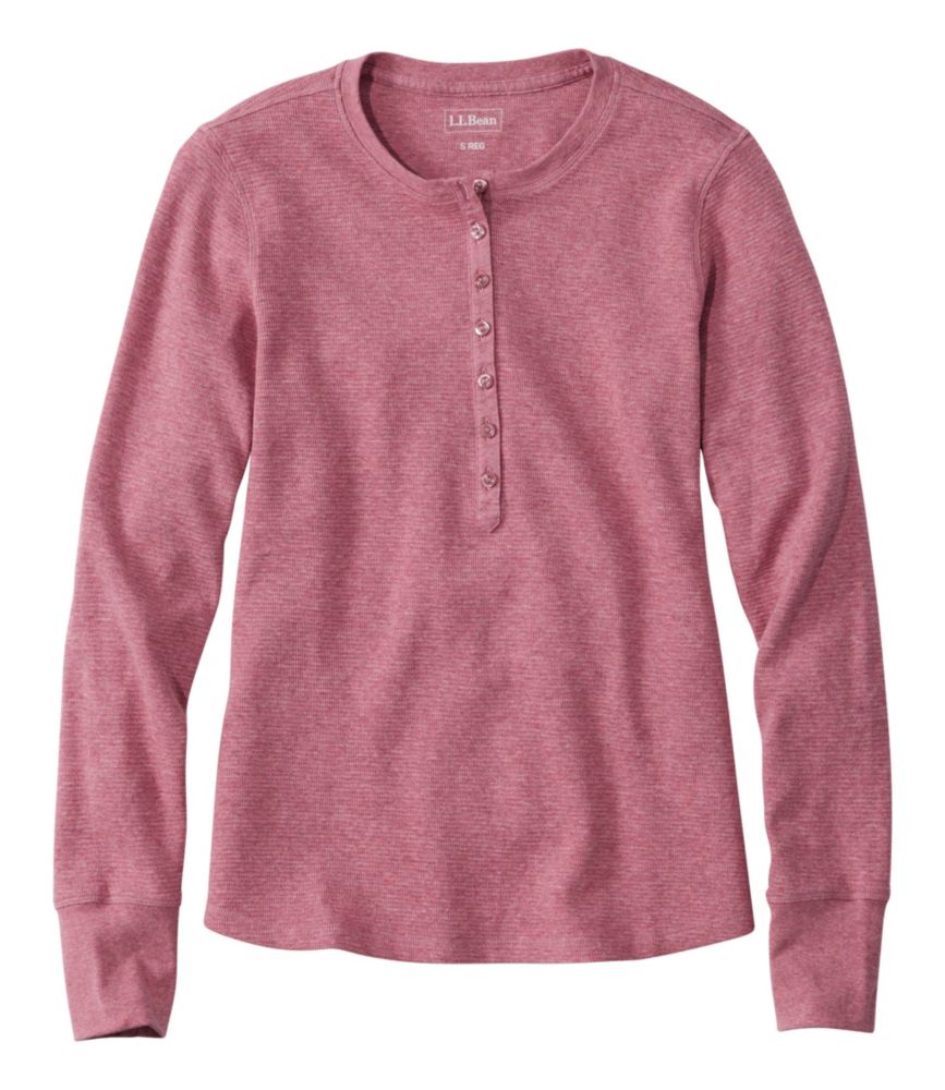 Women's Waffle-Knit Henley
