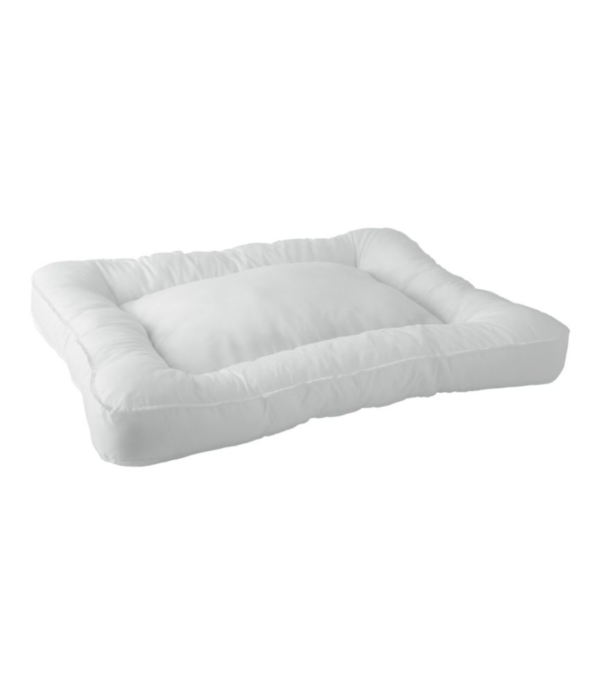 white dog bed