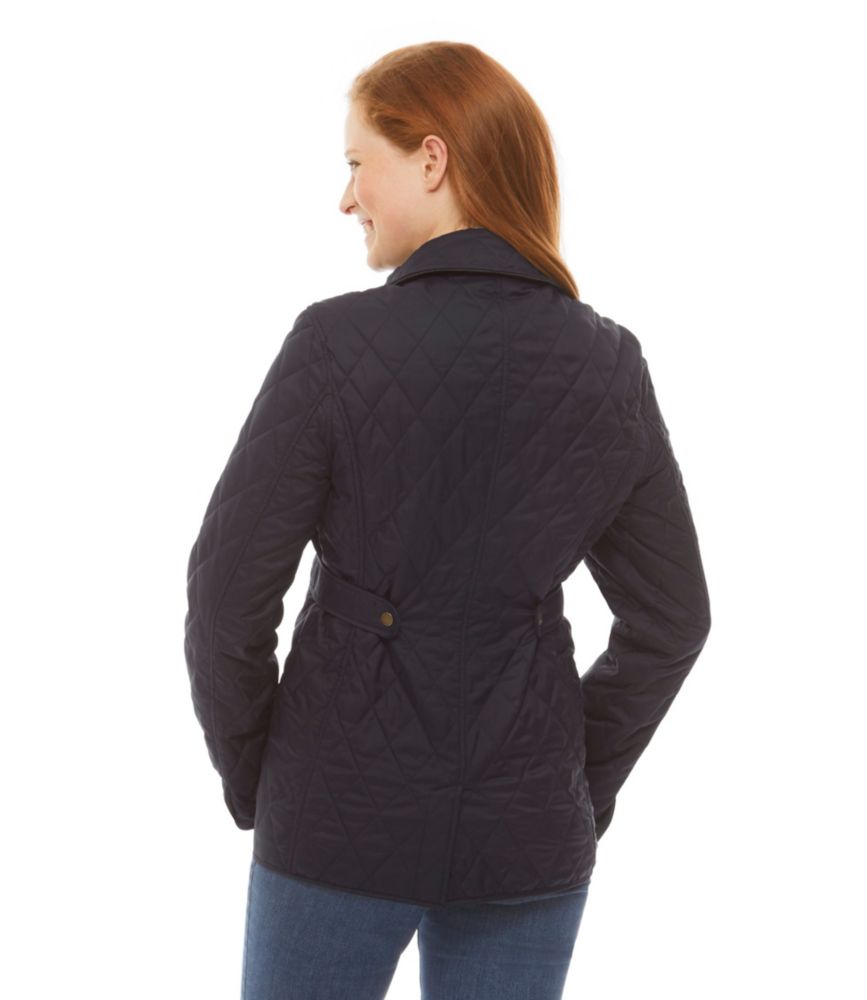 Women's Quilted Riding Jacket, Dark Ivy, small image number 3