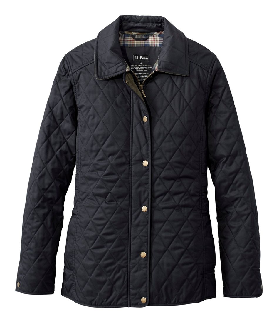 Womens Quilted Riding Jacket Casual At Llbean