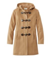 Women's Classic Lambswool Polo Coat, Three-Quarter