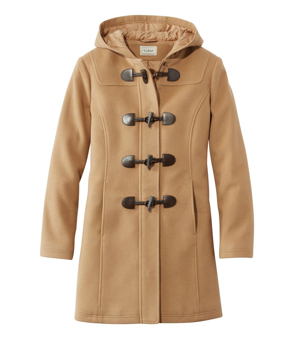 Hooded wool duffle clearance coat