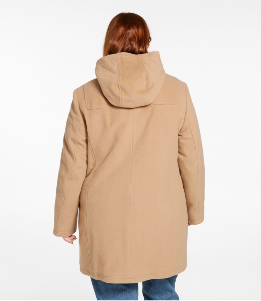 Women's Classic Lambswool Duffel Coat, Camel, small image number 3