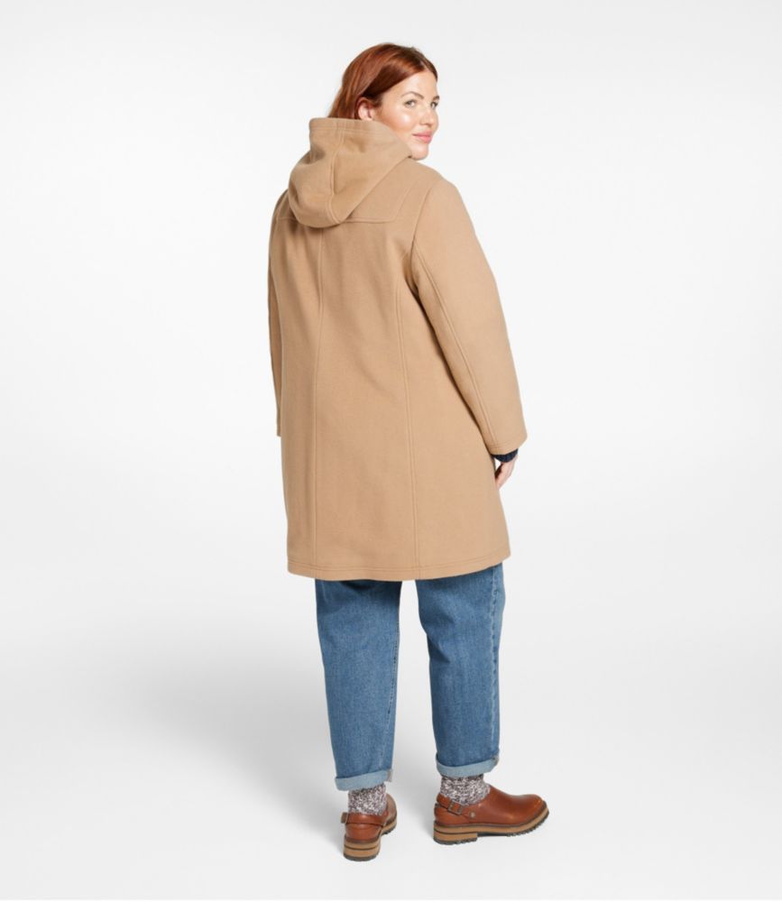 Women's Classic Lambswool Duffel Coat, Camel, small image number 5