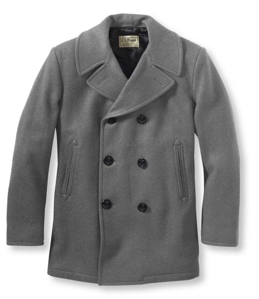 lined pea coat