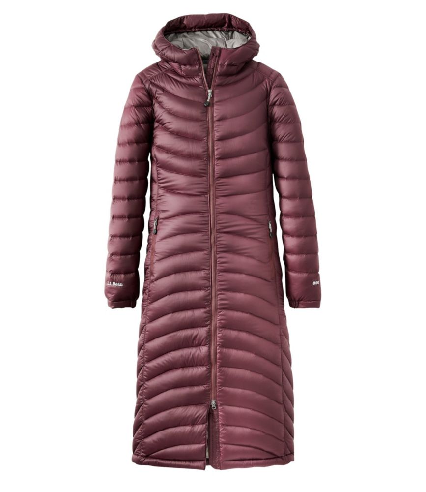 Lightweight long down coat womens on sale