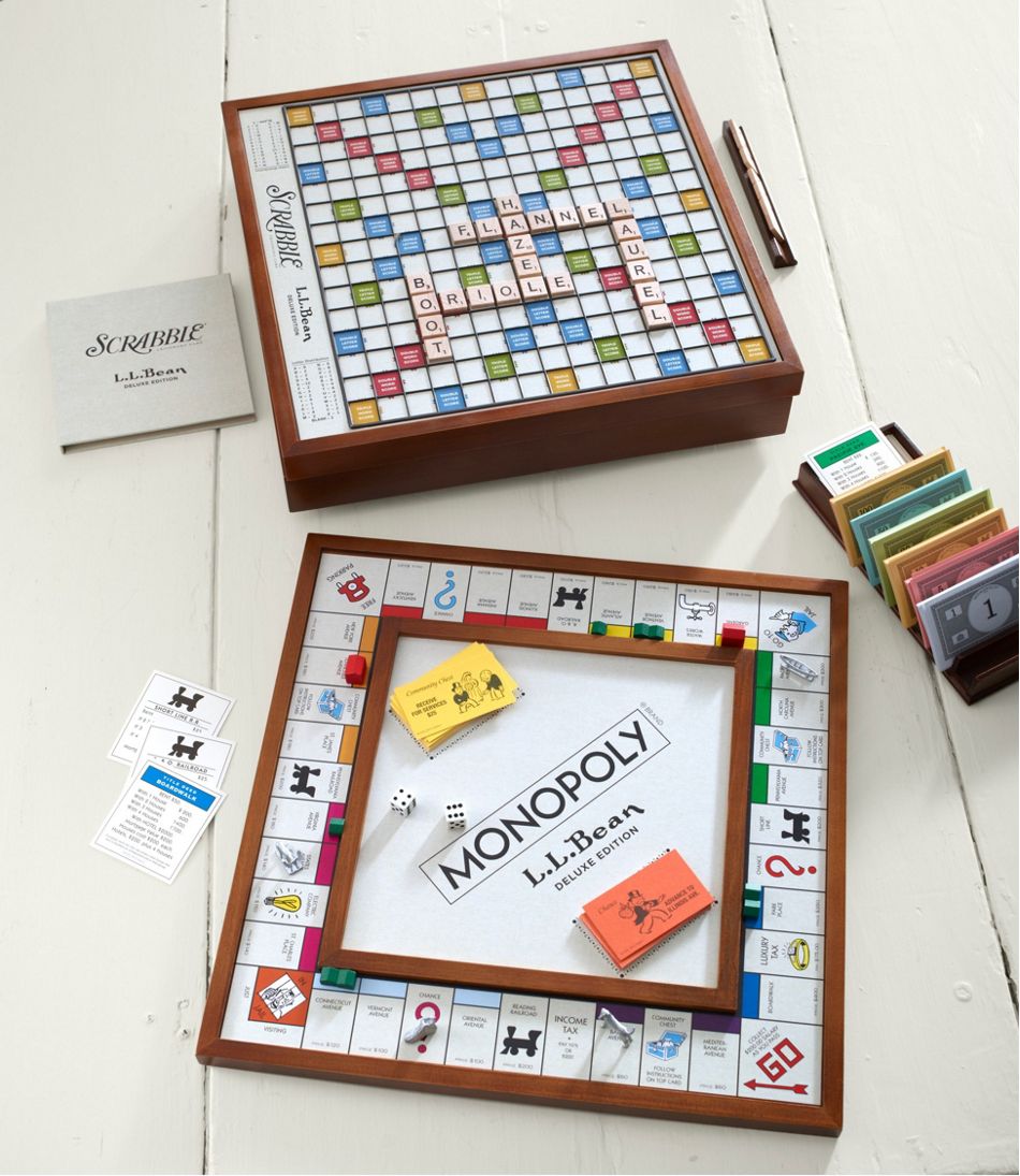 L.L.Bean Deluxe Scrabble/Monopoly