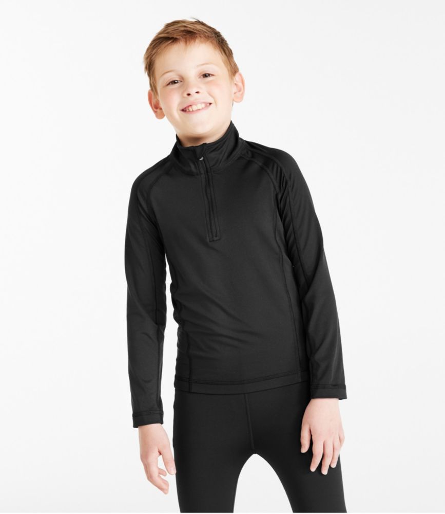 Kids' Wicked Warm Long Underwear, Expedition-Weight Top, Black, small image number 3