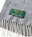 Irish Lambswool Scarf, Gray Heather Herringbone, small image number 2