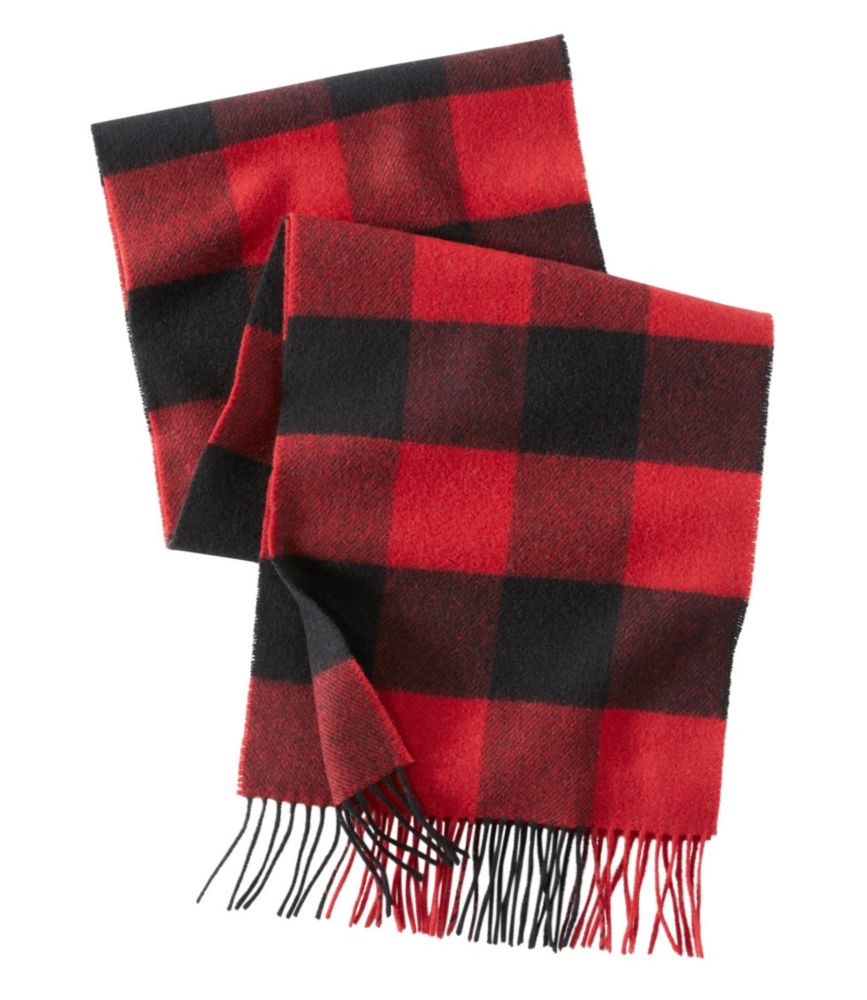 Adults' Irish Lambswool Scarf, Red Buffalo, small image number 1