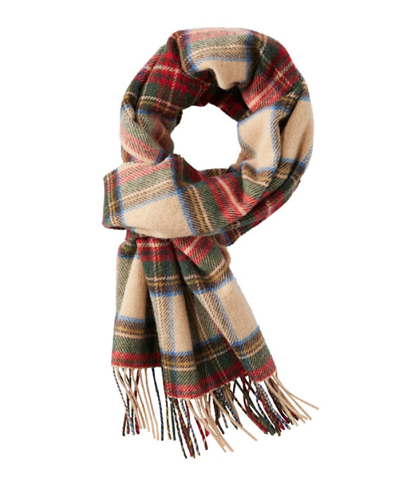 Irish Lambs Wool Scarf- Classic Heritage Windowpane-SWB4273C