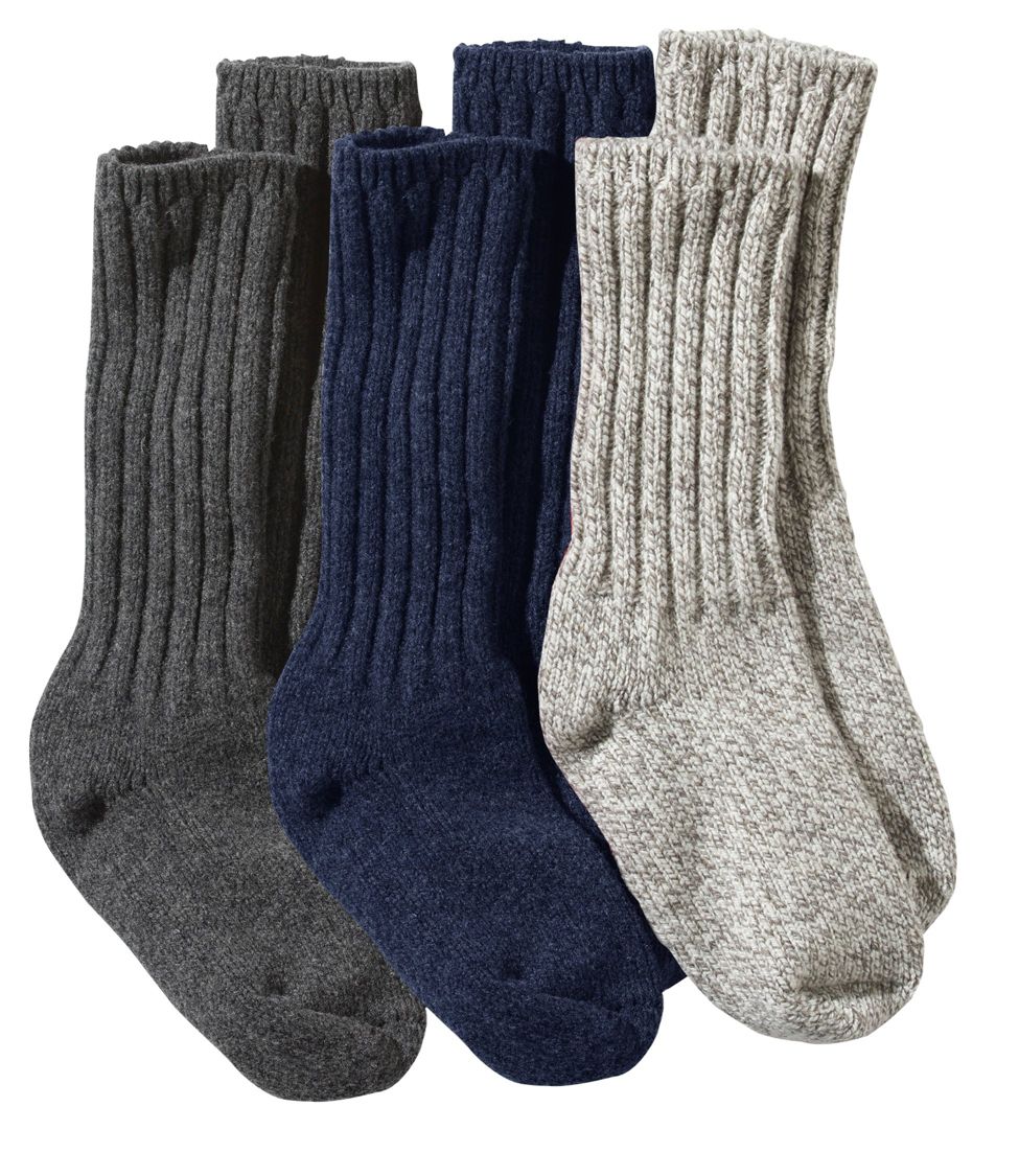 Adults' Wool Ragg Sock Gift Set, 10" Three-Pack