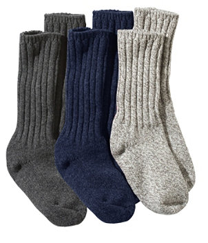 Adults' Wool Ragg Sock Gift Set, 10" Three-Pack