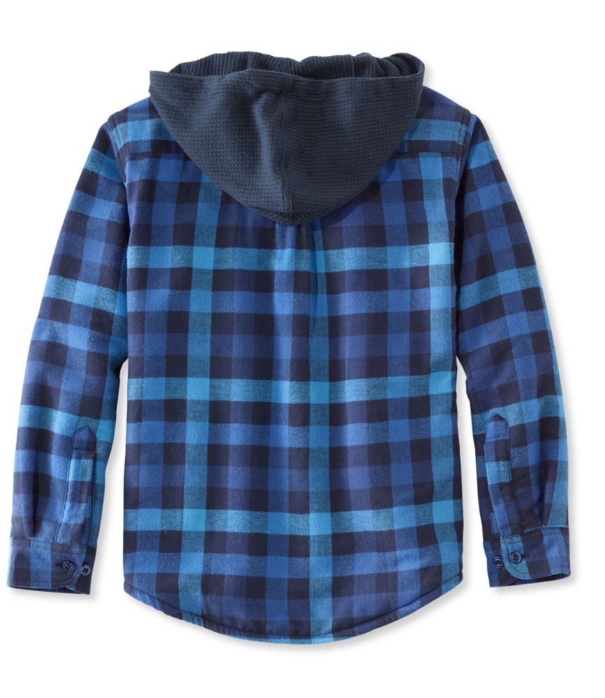 hooded lined flannel shirts