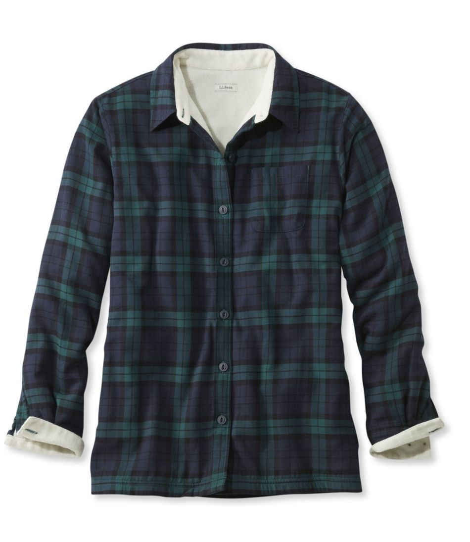 Women's Fleece-Lined Flannel Shirt