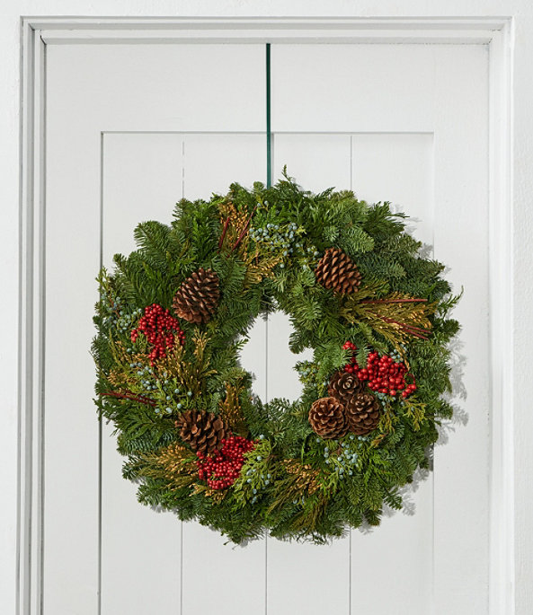 Woodland Canella Berry Wreath 24", , large image number 0