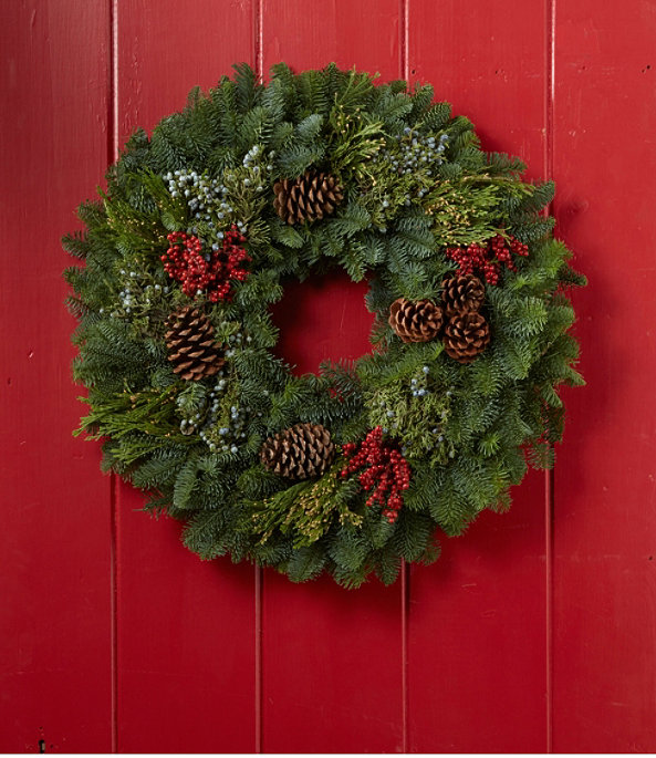 Woodland Canella Berry Wreath 24", , large image number 1