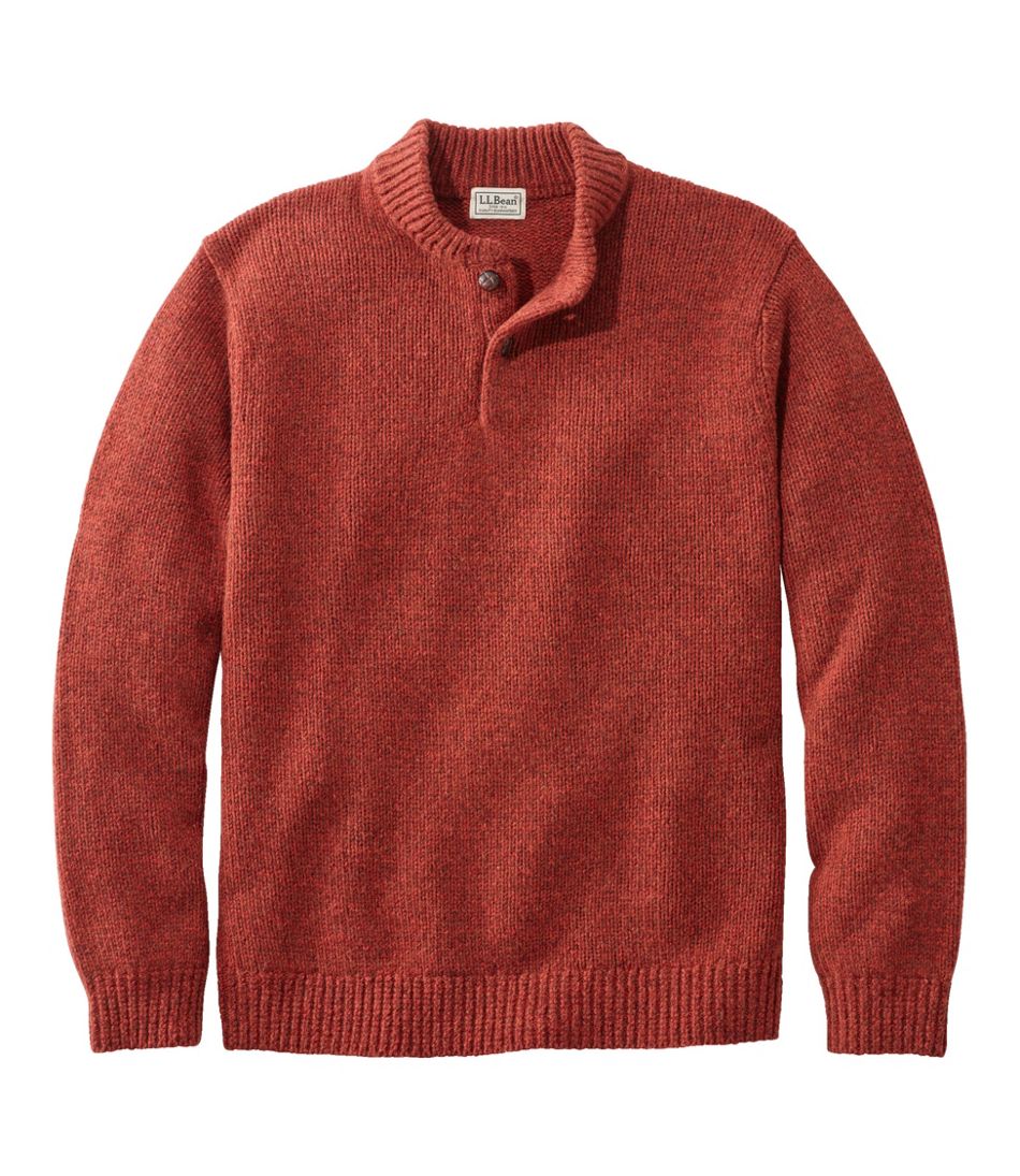 Men's L.L.Bean Classic Ragg Wool Sweater, Henley | Sweaters at L.L.Bean