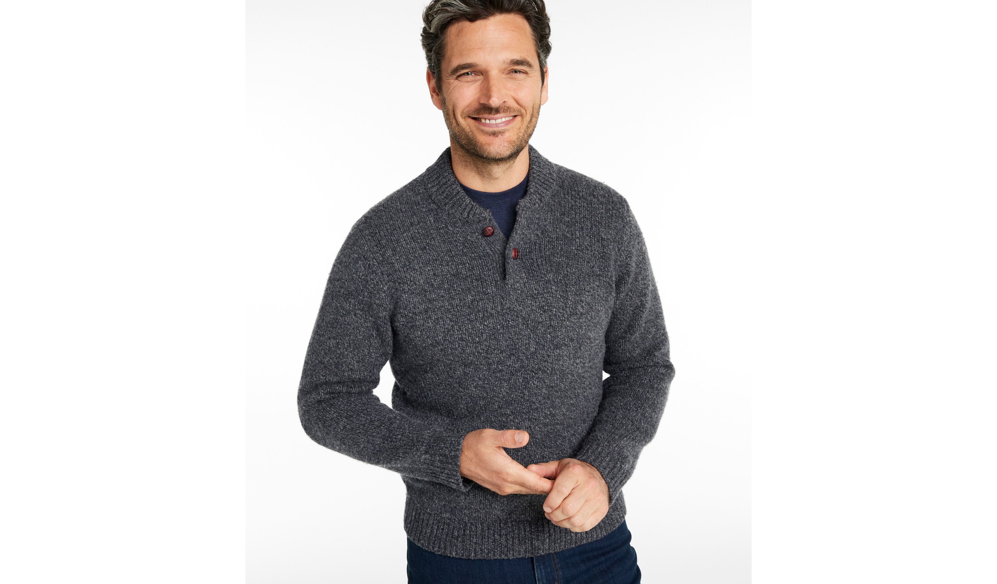 Men's L.L.Bean Classic Ragg Wool Sweater, Henley