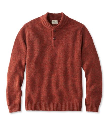 L.L.Bean Classic Ragg Wool Sweater, Henley | Free Shipping at L.L.Bean