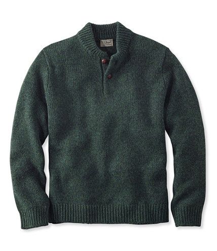 L.L.Bean Classic Ragg Wool Sweater, Henley