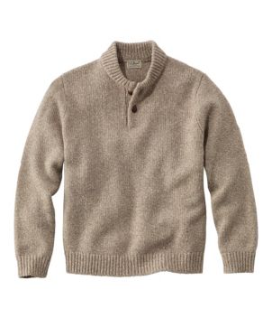 Quarter Button Wool Sweater