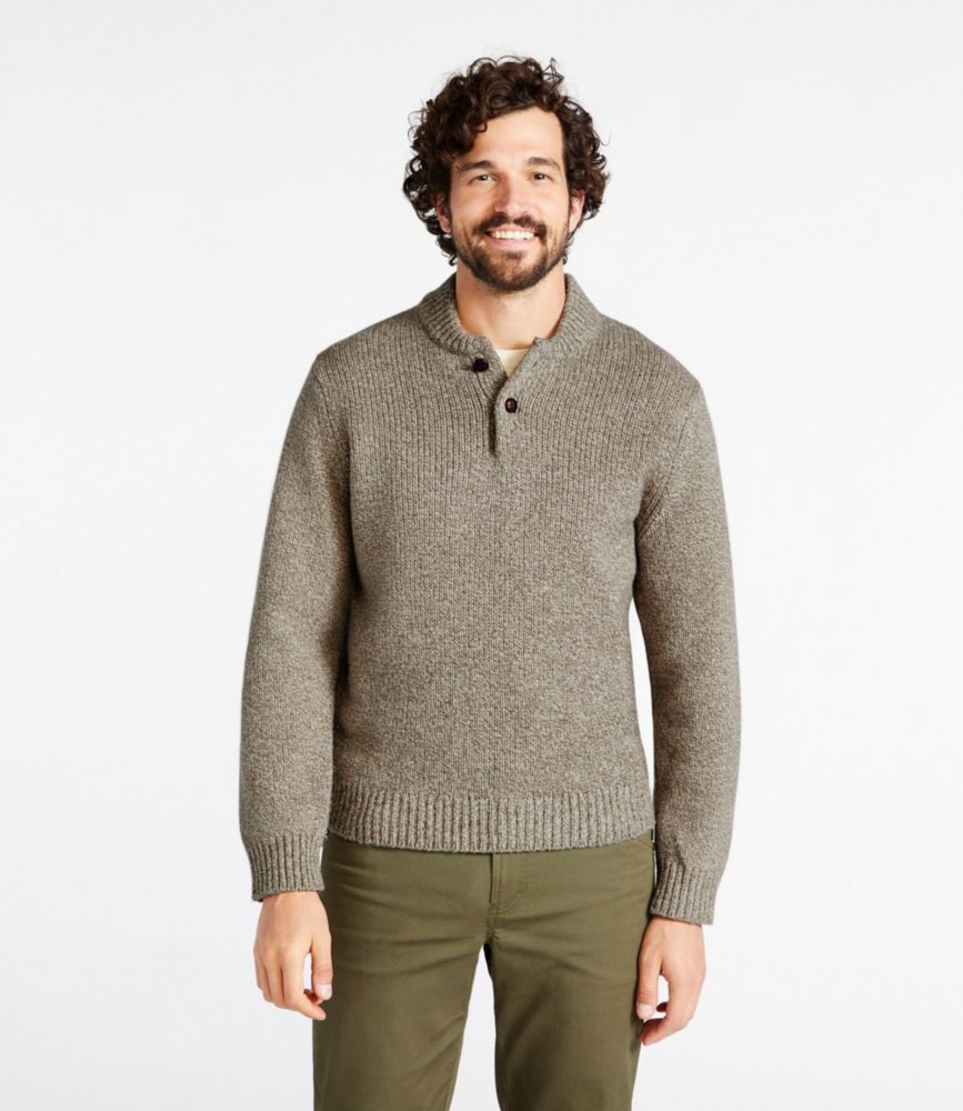 Men S L L Bean Classic Ragg Wool Sweater Henley Sweaters At L L Bean   285175 0 44