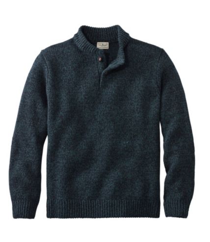 Men's L.L.Bean Classic Ragg Wool Sweater, Henley | Sweaters at L.L.Bean