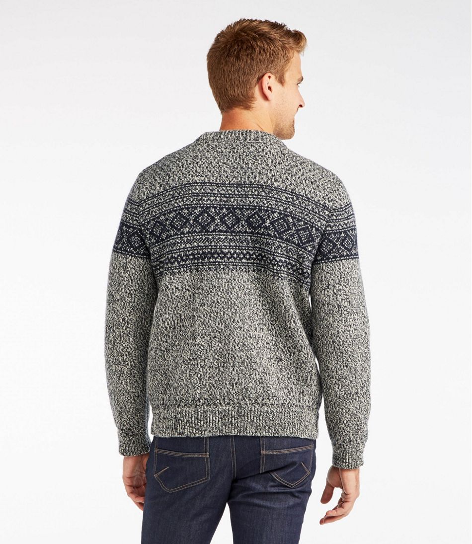 Men's Heritage Sweater, Norwegian Crewneck Pattern