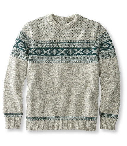 Heritage Sweater, Norwegian Crewneck Pattern Free Shipping at L.L.Bean.