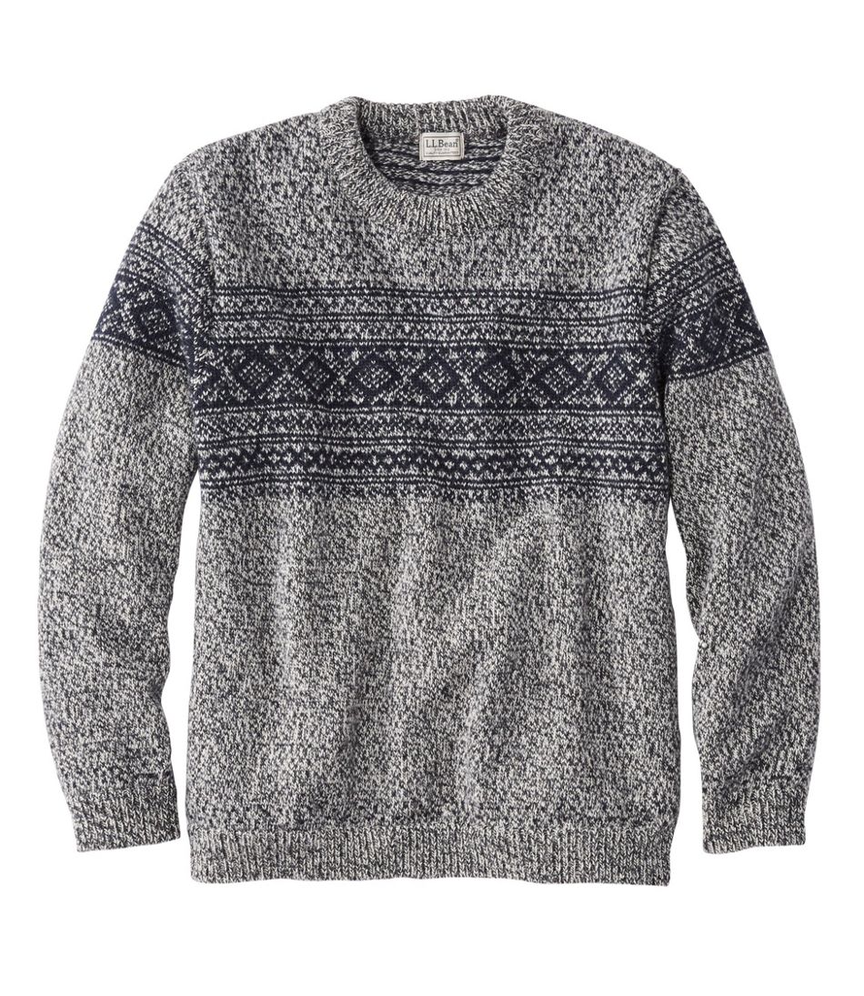 Men's Heritage Sweater, Norwegian Crewneck Pattern