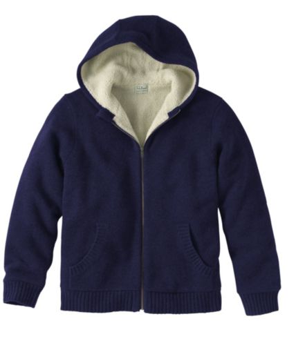 Sherpa Fleece-Lined Sweater, Hoodie | Free Shipping at L.L.Bean.