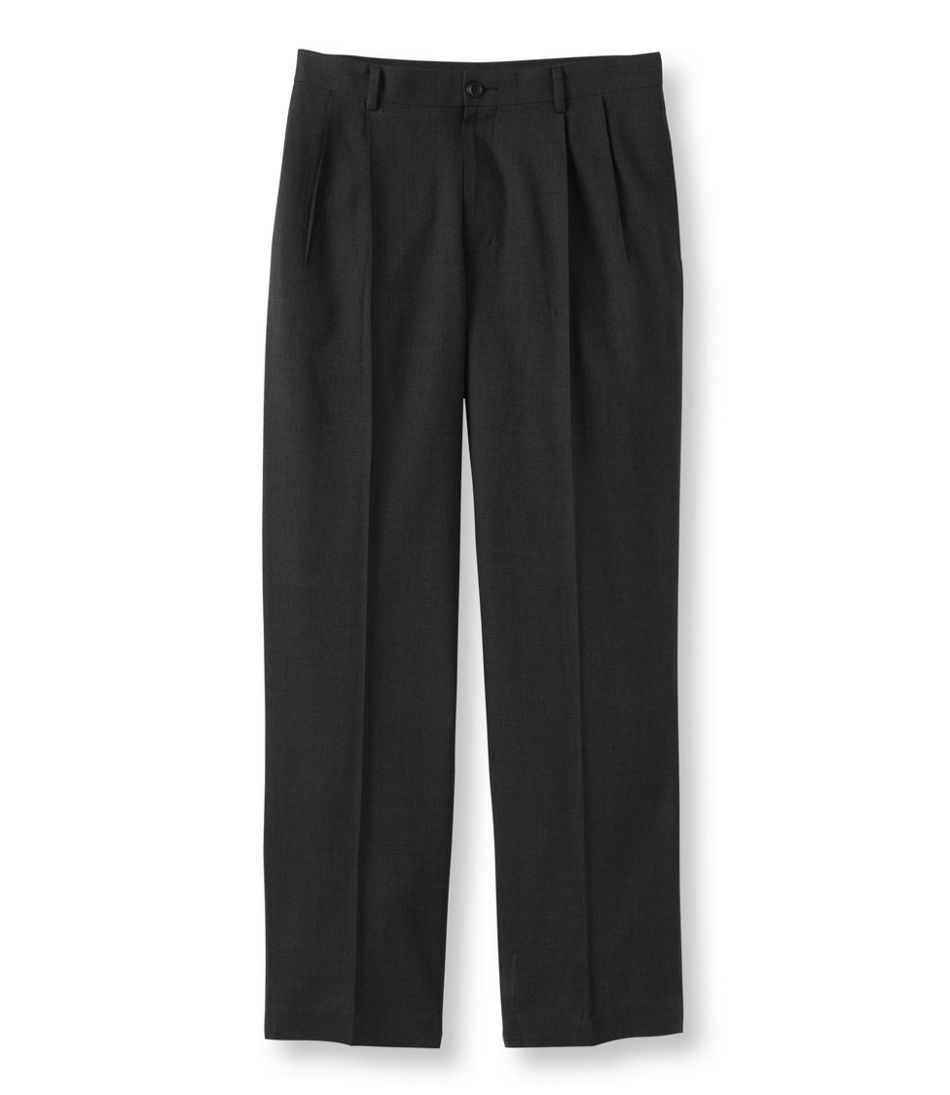 Men's Washable Year-Round Wool Pants, Classic Fit Pleated | Pants ...