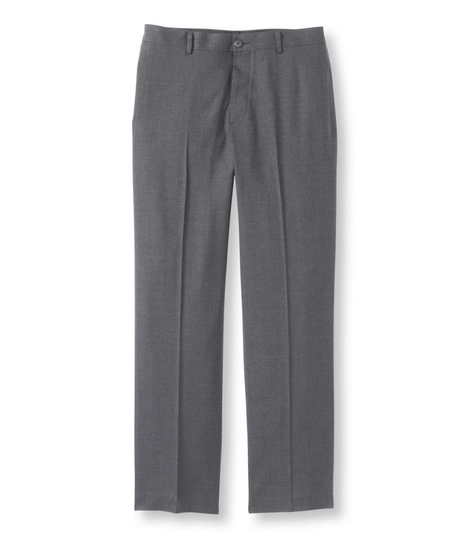 Men's Washable Year-Round Wool Pants, Classic Fit Plain Front | Pants ...