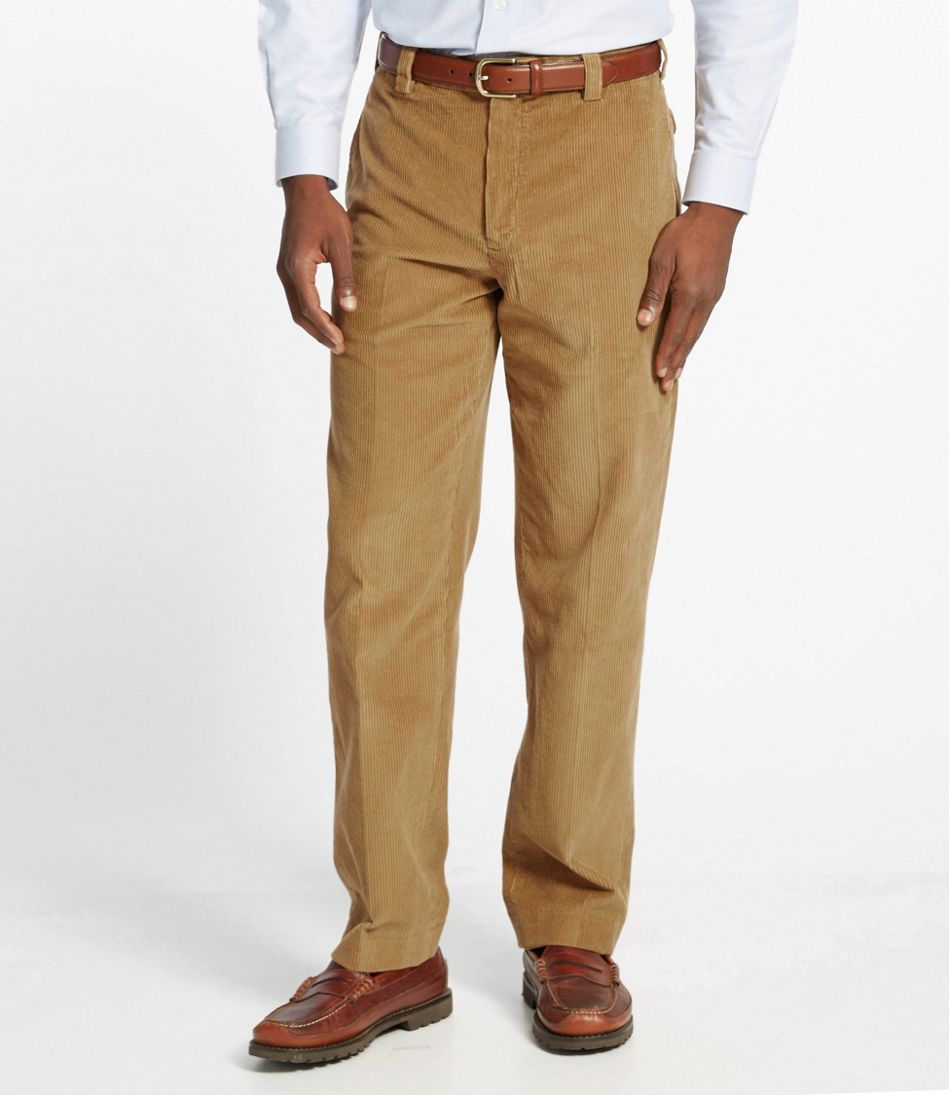 Men's Country Corduroy Pants, Classic Fit Plain Front