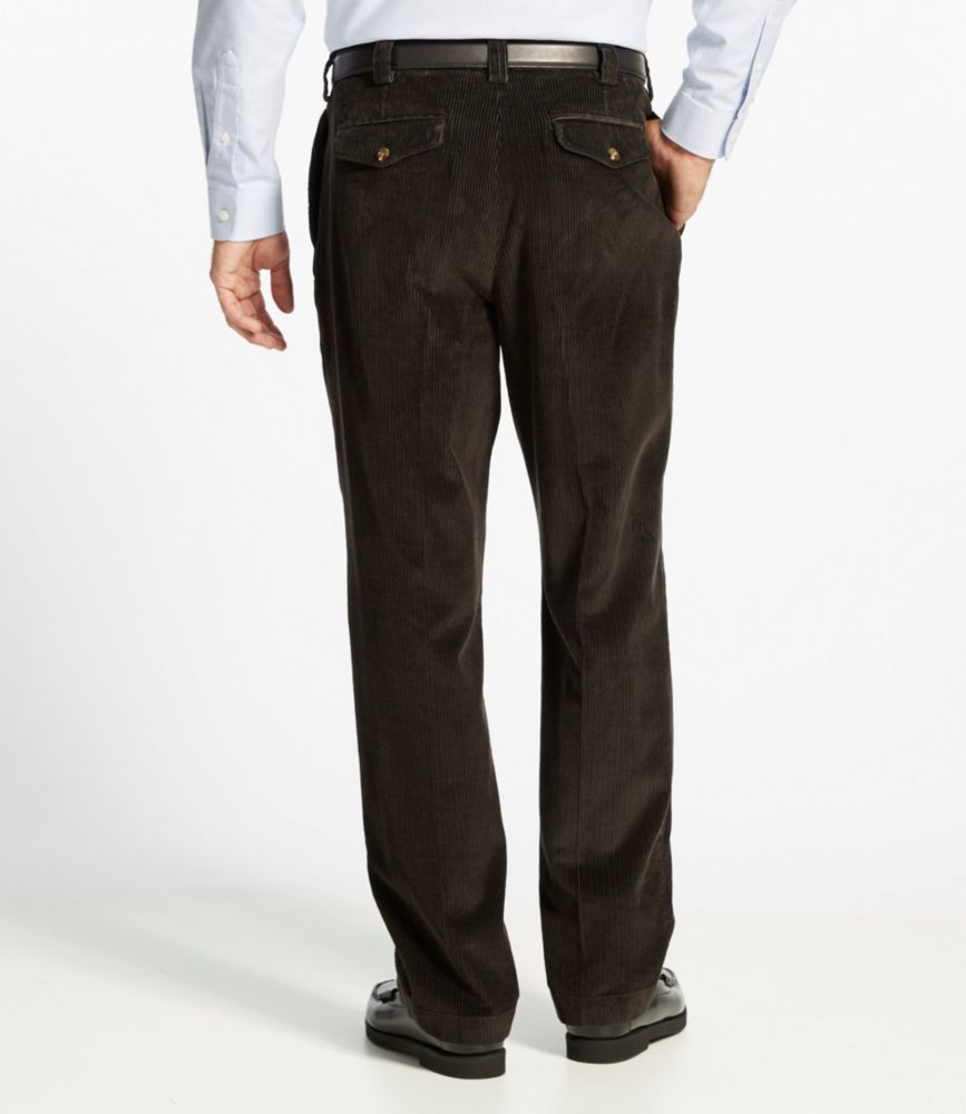 mens wide wale pleated corduroy pants