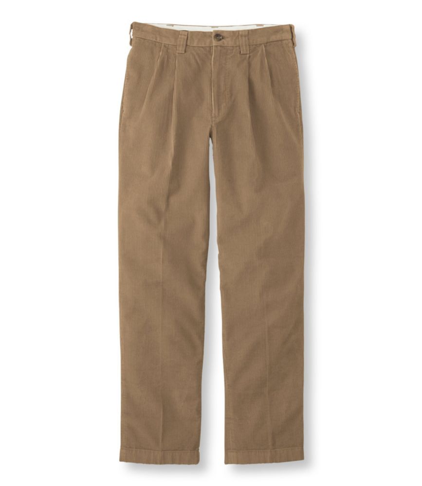 mens wide wale pleated corduroy pants