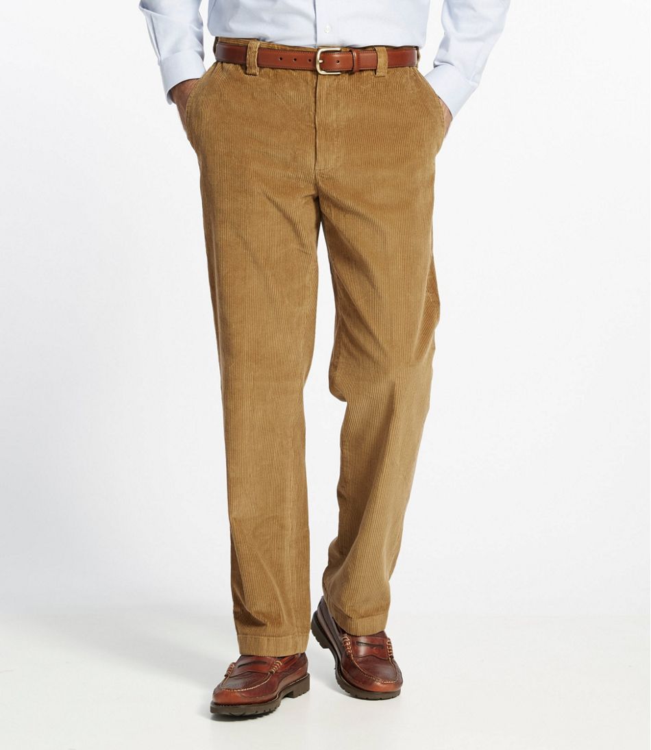 Men's Country Corduroy Trousers, Hidden Comfort Waist Plain Front ...