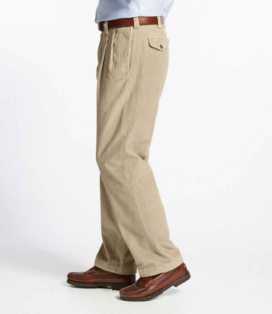 mens wide wale pleated corduroy pants