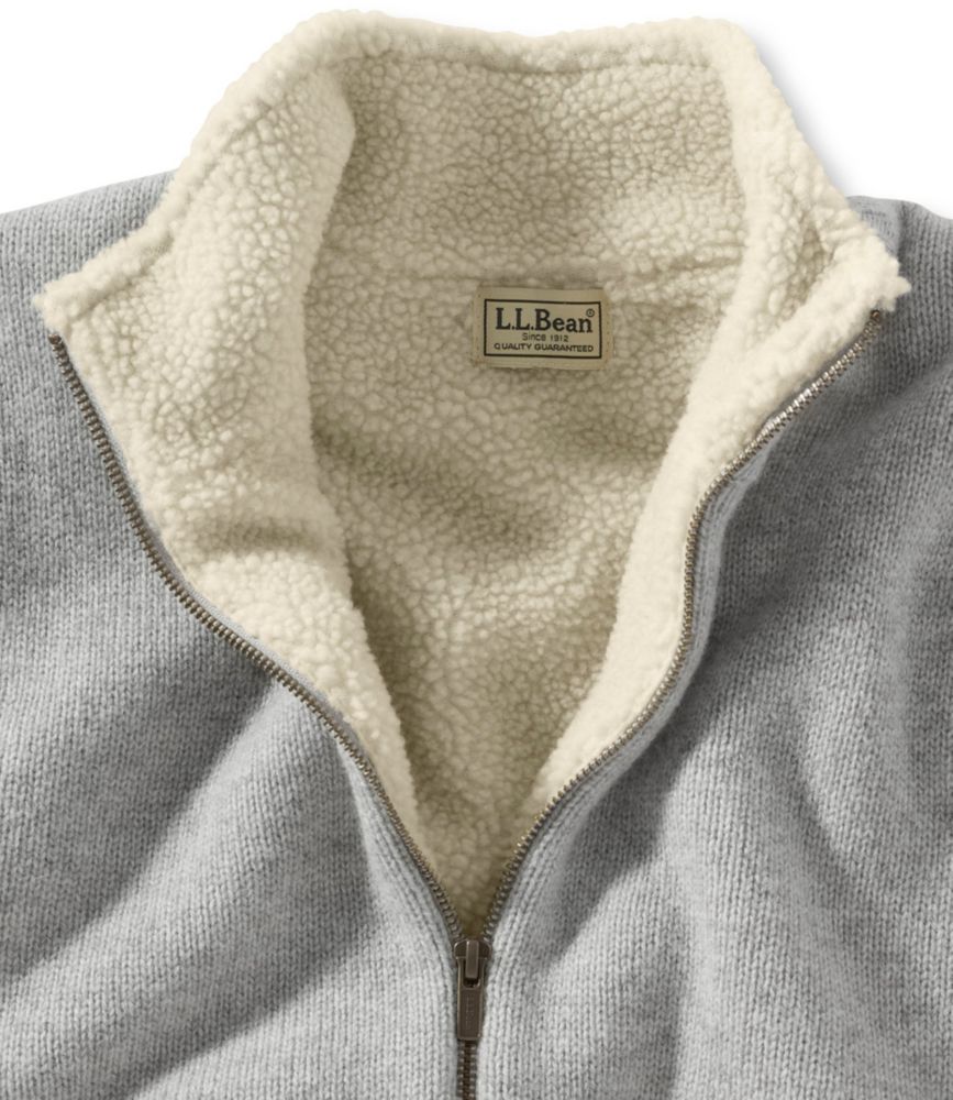 lined sweater