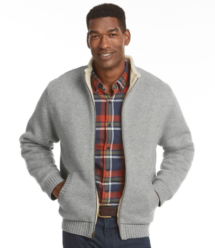 ll bean full zip sweater