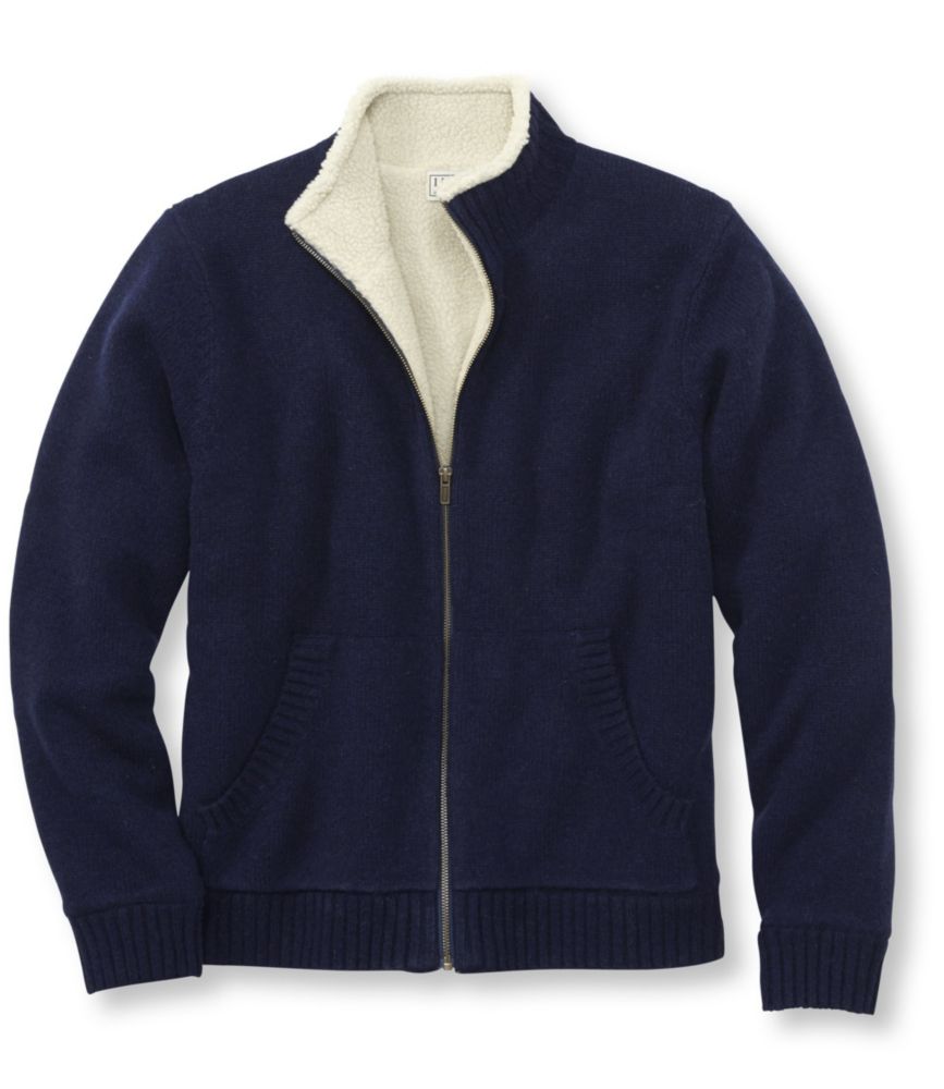 ll bean full zip sweater