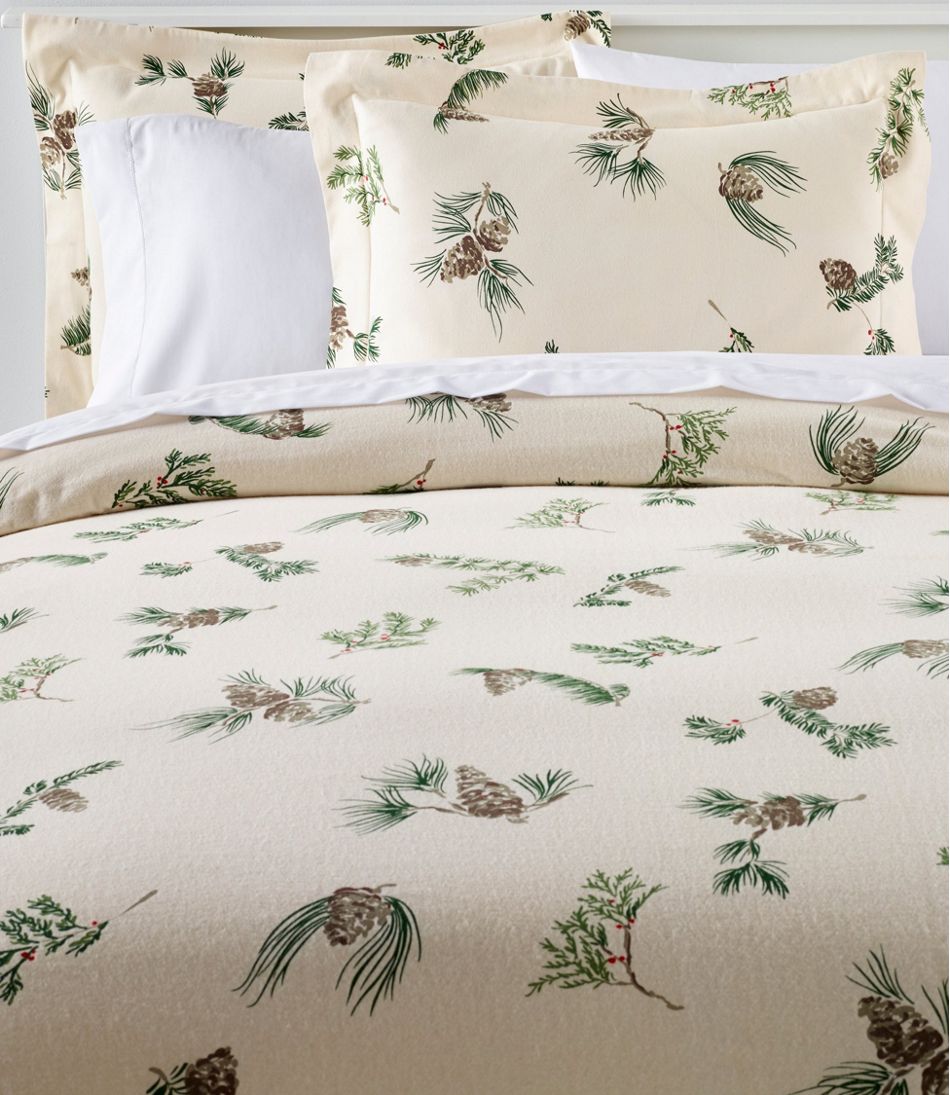 Ultrasoft Comfort Flannel Comforter Cover Collection Evergreen