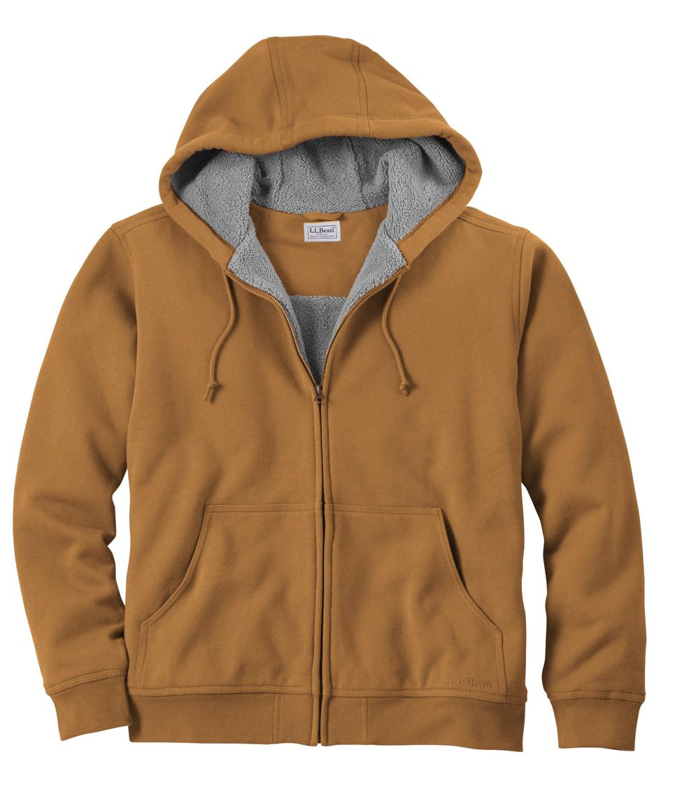 Men's Katahdin Iron Works® Hooded Sweatshirt, Flannel-Lined at L.L. Bean