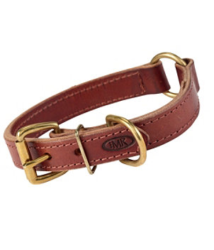 Boyt High Prairie Leather Dog Collar with Safety Ring