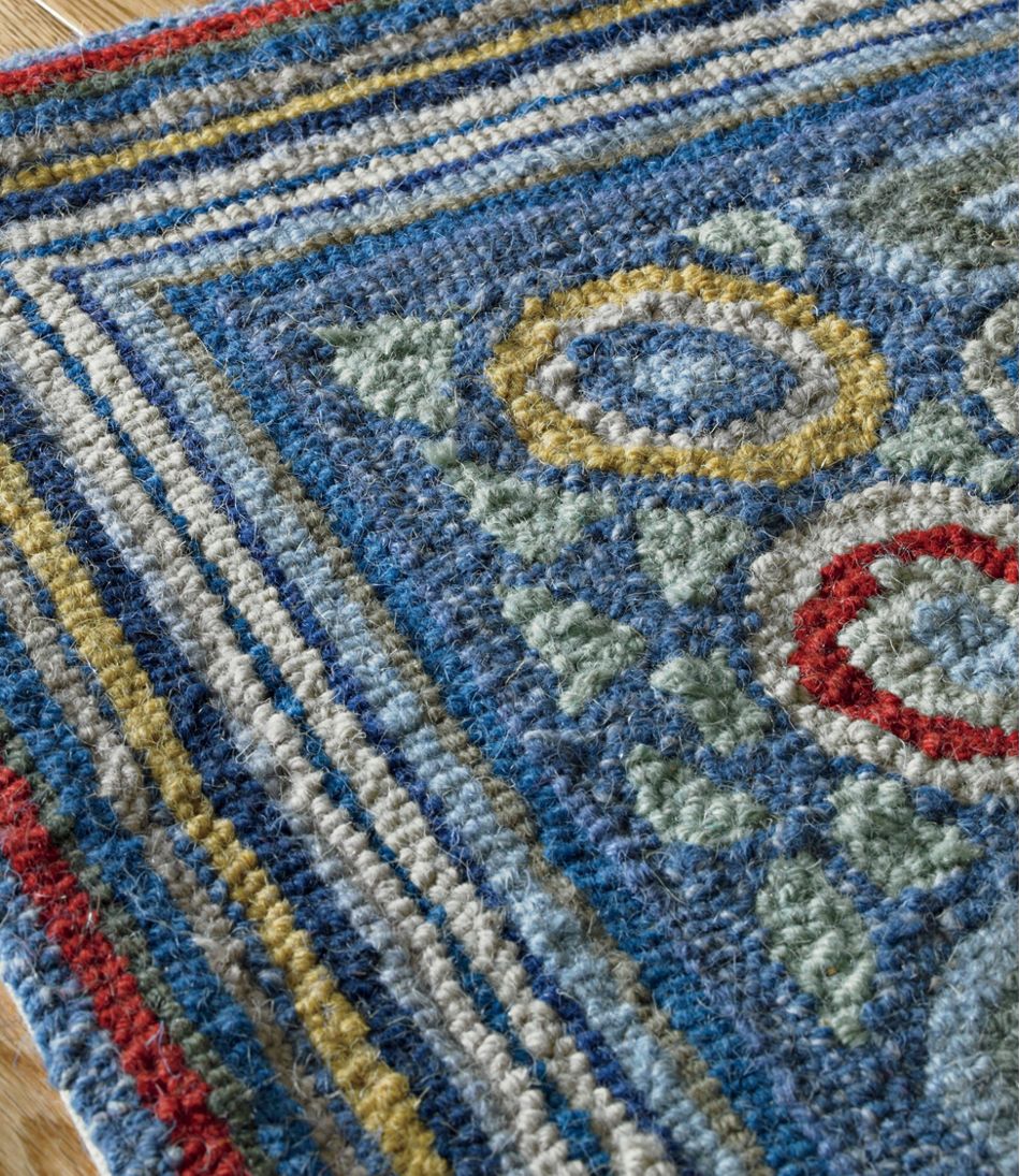 Wool Hooked Rug Coins Indoor At L Bean, Ll Bean Rugs