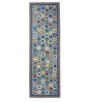 Wool Hooked Runner, Coins
