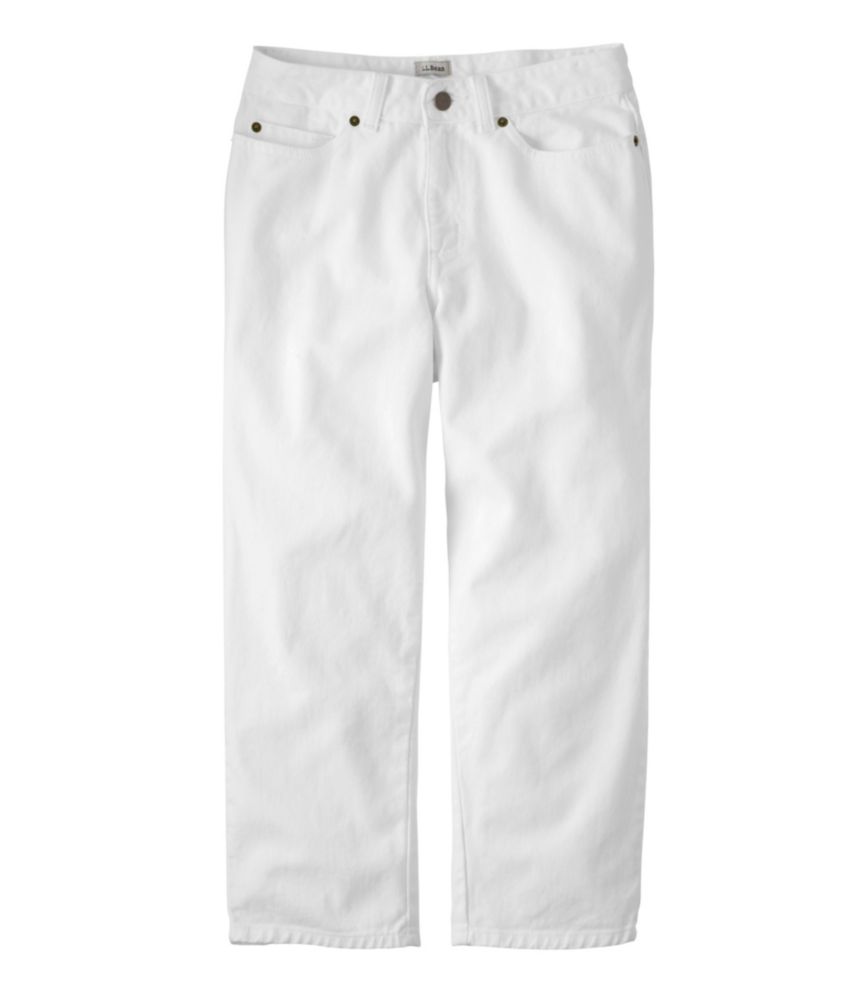 lightweight white jeans
