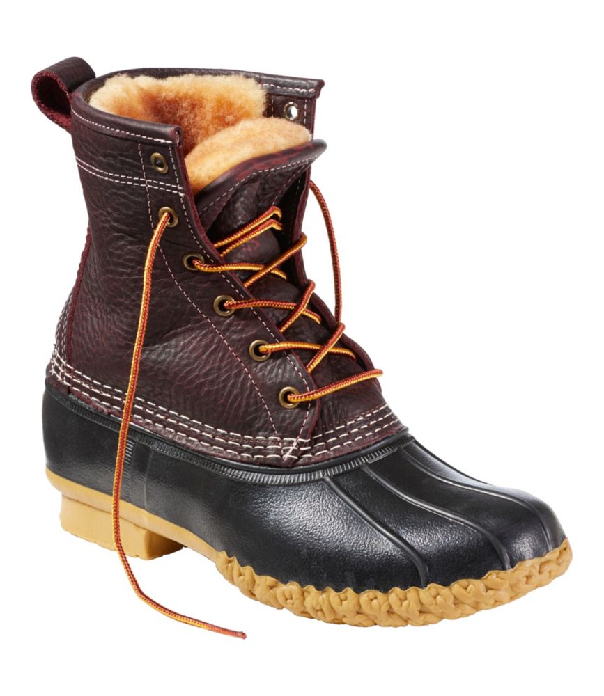 Women’s Bean Boots, 8" ShearlingLined Insulated Boots at L.L.Bean