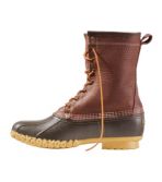 Men's Bean Boots, 10" Shearling-Lined Tumbled Leather
